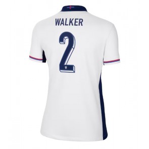 England Kyle Walker #2 Hjemmebanetrøje Dame EM 2024 Kort ærmer